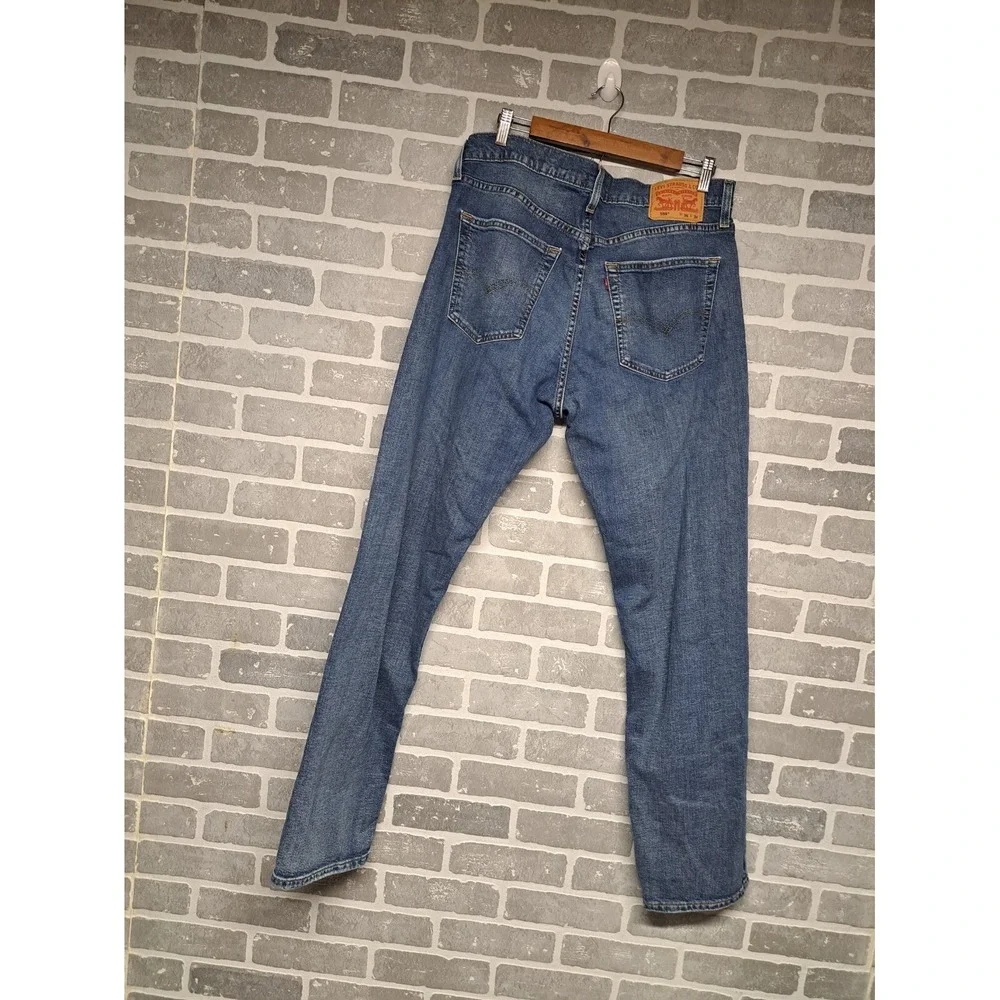 Levis‎ Strauss Mens Straigh Leg Western Blue Jeans Rodeo Ranchero Size 36 X 34L